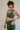 The Bruna V Back Sports Bra - Olive Green - f.lux