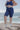 The Bruna V Medium Waist Biker Shorts - Indigo Blue - f.lux