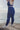 The Bruna V Medium Waist Full Length Tight - Indigo Blue - f.lux