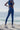 The Liv Core Compression Postnatal Full Length Tights - Indigo Blue - f.lux