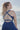 The Tina Cross Over Sports Bra - Indigo Blue - f.lux
