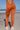 The Amy Ribbed Full Length Tights - Terracotta Orange - f.lux