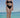 Sophisticated Black 90s High Waist Bikini Top, eco-friendly and perfect for Australian women who love classic swimwear style.