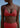 The Julia 90's V Neckline Bralette Bikini Top - Iron Ore Orange - f.lux